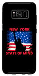 Coque pour Galaxy S8 New York State of mind New York City Drapeau américain