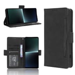 Xperia 1 VI Plånboksfodral PU-Läder 6-FACK Winston V3 Svart