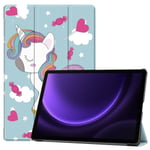 MTK Slim Fit Cover Fodral Till Samsung Galaxy Tab S9 Fe - Unicorn Multifärg