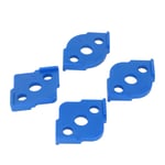 4Pcs Radius Jig Router Template Corner Radius Jig Half Rounded Positioner - Blue