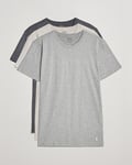 Polo Ralph Lauren 3-Pack Crew Neck T-Shirt Heather/Grey/Charcoal