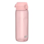 ION8 Water Bottle, 750 ml/24 oz, Leak Proof, Easy to Open, Secure Lock, Dishwasher Safe, BPA Free, Flip Cover, Carry Handle, Soft Touch Contoured Grip, Easy Clean, Odour Free, Carbon Neutral, Rose