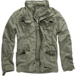 Brandit Britannia Field Jacket Warm Hiking Coat Mens Vintage Cotton Parka Olive