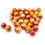 Hobby and Crafting Fun Vaxpärlor 8 mm - Orange Oil Paint 33 st