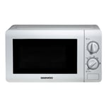Daewoo 20 Litre Microwave 800W Easy Clean Defrost 6 Power Levels White