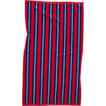 Stripe Strandhåndkle 100x180 cm, Bright Red, Klar Rød