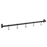 Hanging Rail with 5 'S' Hooks - (79cm)
