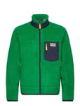 Pile Fleece Jacket Tops Sweat-shirts & Hoodies Fleeces & Midlayers Green Polo Ralph Lauren