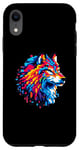 iPhone XR Pixel Art 8-Bit Wolf Case