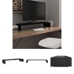 The Living Store TV-bord glas svart 90x30x13 cm -  TV-bänkar
