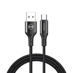 McDodo CA-7430 USB-C kabel med QC, 5A, 1.5m, svart