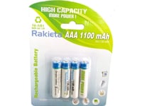 Rakieta Rechargeable Batteries Aaa / 4Pcs. / 1100Mah