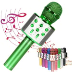 TUANTUAN 1 Pcs Bluetooth Wireless Singing Karaoke Microphone,Karaoke Microphone For Kids,Karaoke Machine Mic Speaker Portable Handheld Mic Speaker Machine Best Gift Singing Toy For Kid.Green