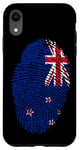 iPhone XR New Zealand Flag Fingerprint Case