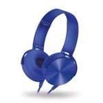 Freestyle Headset med kabel - Extra Bass - Med mikrofon - Blå