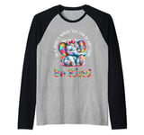 In A World Where You Can Be Anything Be Kind Autism Elephant Raglan Baseball Tee