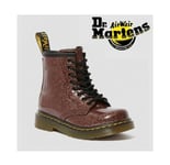 NEW! Dr Martens Girls Toddler Glitter Rose Brown Zip Boots 1460T Size UK 5.5
