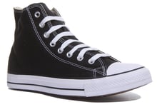 Converse All Star Hi All Star Hi Top Canvas Trainer In Black Size Uk 7.5 - 13