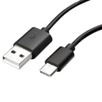 USB-C-kabel till Samsung Galaxy S9 / S9 Plus 1,2 m - Svart