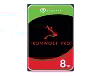 Seagate Ironwolf Pro St8000nt001 - Hårddisk - 8 Tb - Intern - 3,5" - Sata 6Gb/S - 7200 Rpm - Buffert: 256 Mb - Med 3 Års Seagate Rescue Data Recovery (Paket Med 4)