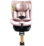 MyBabiie Car Seat 0-12Yrs 40-150cm i-Size 360 Spin Herringbone Pink Polka Dot -H