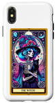 Coque pour iPhone X/XS Witch Black Cat Tarot Carte Squelette Skelly Magic Spell Wicca