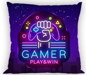 Gamer Neon Kuddfodral 40 X 40 Cm