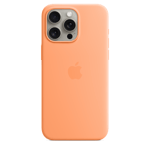 Apple Silikonskal med MagSafe till iPhone 15 Pro Max – apelsinsorbet