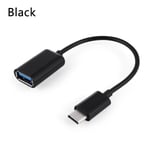 Otg Adapter Cable Micro Usb Connector Data Sync Cord Black
