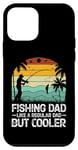 Coque pour iPhone 12 mini Papa pêcheur comme un père normal mais plus cool pour la fête des pères