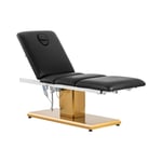 physa Behandlingsbänk - elektrisk 3 motorer 300 W 190 x 65 60 76 cm 200 kg Svart/guld