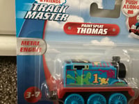 Thomas and friends Trackmaster Push Along Metal Engine Paint Splat Thomas New