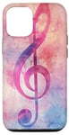 Coque pour iPhone 12/12 Pro Note musique aquarelle