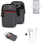 Belt bag + headphones for Nokia X30 5G Phone case