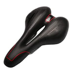 Bicycle Saddle Skidproof Seat Silica Gel Cushion Breathable MTB Road Bike Cycling Bicycle Saddle Black Red