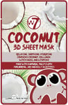 W7 Coconut 3D Sheet Mask Face Mask Soothing Skin Care Hydrating Moisturising