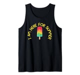 Celebrate Season I Am Here for Summer with Rainbow Popsicle Tank Top