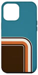 Coque pour iPhone 12 Pro Max Téléphone Kandy Moderne Abstrait Cool Insolite Turquoise BrunCream