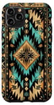 iPhone 11 Pro Turquoise Inlay Southwestern design Aztec pattern Case