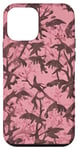 Coque pour iPhone 12 mini Motif arbre de chêne camouflage rose froid