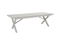 Hillmond matbord förlängningsbart 238/297x100 H73 cm - khaki/terrazzo
