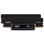 Crucial T500 1TB Gen4 NVMe M.2 Internal Gaming SSD with Heatsink & Crucial Pro Desktop RAM 48GB Kit (2x24GB) DDR5 6000MHz