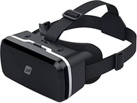 NK Casque Réalité Virtuelle - Casque VR Compatible avec iPhone & Android (4.7" - 6,53") Vision Angle 90-100 Degrés, Rotation 360°, Réglage Objectif et Pupille Réglable - Noire