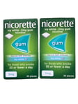 Nicorette Gum 2mg Icy White Gum - 30 Pieces X 2