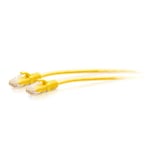 C2G 2.1M (7Foot) CAT6A Extra Flexible Slim Ethernet Cable, Ideal for use with Router, Modem, Internet,Wifi boxes, Xbox, PS5, Smart TV, SKY Q, IP Camera. Delivering Ultra Fast Internet Speeds. YELLOW
