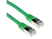 ACT Green 15 meter LSZH SFTP CAT6 patch cable with RJ45 connectors