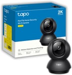 Tapo 2K Pan/Tilt Home Security Wi-Fi Camera, 360° horizontal and 114° Indoor