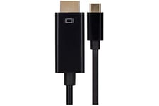 Maplin USB-C to HDMI Cable Supports 4K@60Hz Ultra HD 2m, Compatible iPhone 15 Series, MacBook Pro/Air, iMac, iPad Pro, Galaxy, Surface, XPS, HP etc