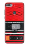 Red Cassette Recorder Graphic Case Cover For HTC Desire 12+, HTC Desire 12 Plus