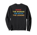 Doris The Woman The Myth The Legend Vintage Sunset Sweatshirt
